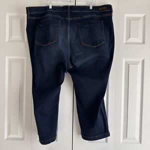 KUT from the Kloth Jeans Womens Plus Size 24W Dark Wash Denim Capri Stretch